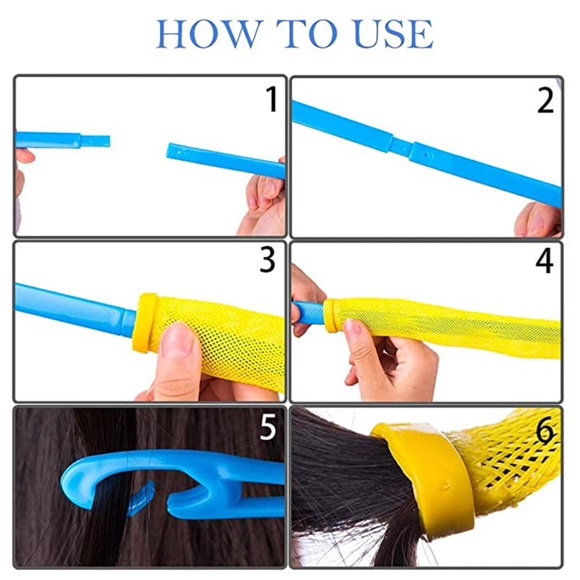 NEW 40 Pieces 21 Inch No Heat Curlers - Picture 4 of 6